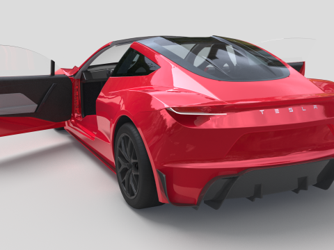 Tesla Roadster Model 3D