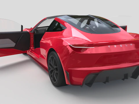 Tesla Roadster 3D Model