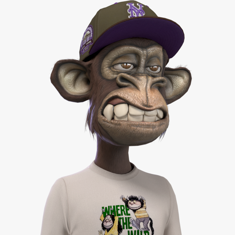 Bored Ape 3D Model .c4d .max .obj .3ds .fbx .stl .blend 