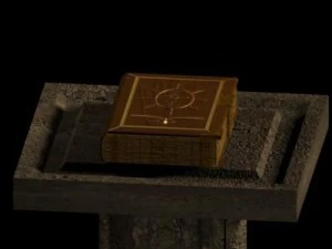 księga zaklęć Model 3D