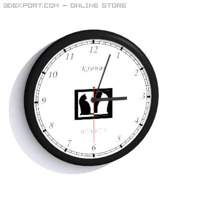 時計 3Dモデル .c4d .max .obj .3ds .fbx .stl .blend 