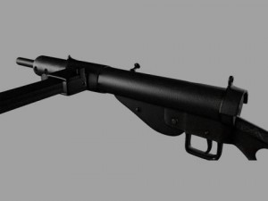 sten mark  mk ii submachine 3D 모델