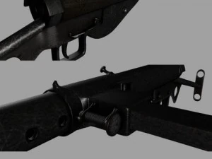 스텐 마크 MK II 서브머신 3D 모델