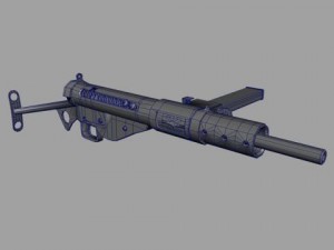 sten mark  mk ii submachine 3D 모델