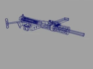 스텐 마크 MK II 서브머신 3D 모델