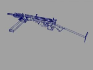 스텐 마크 MK II 서브머신 3D 모델