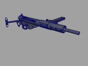 스텐 마크 MK II 서브머신 3D 모델