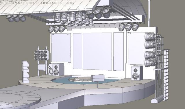 Download Concert Stage 3d Model In Buildings 3dexport