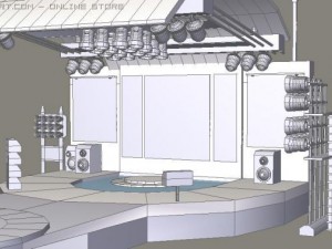 concert stage 3D Model