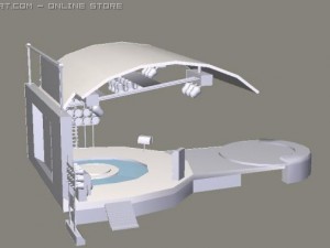 concert stage 3Dモデル