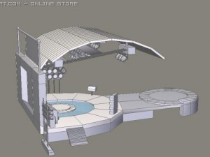 concert stage 3Dモデル