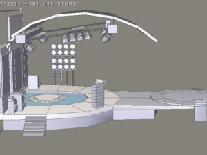concert stage 3Dモデル