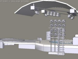 concert stage 3Dモデル