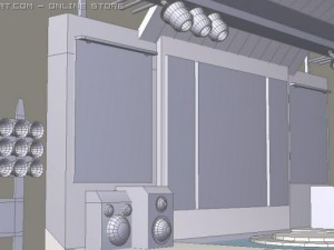 concert stage 3Dモデル