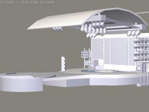 concert stage 3Dモデル