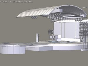 concert stage 3Dモデル