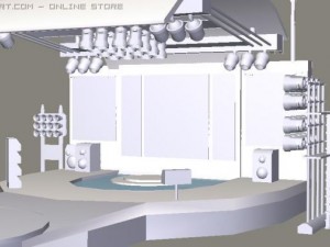 concert stage 3Dモデル