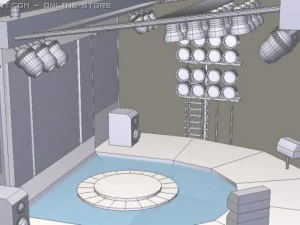 concert stage 3D Model