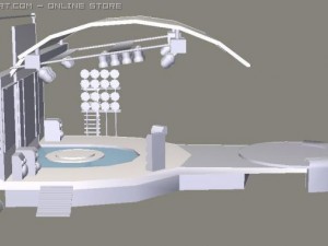 concert stage 3Dモデル