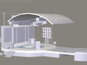concert stage 3Dモデル