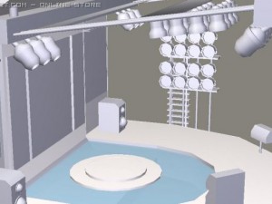 concert stage 3Dモデル