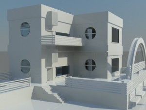 residential building complex 3D 모델