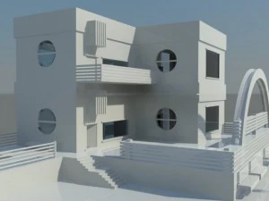 residential building complex 3D Model