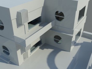 residential building complex 3D 모델