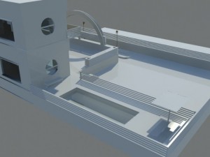 residential building complex 3D 모델