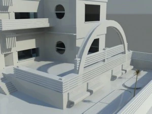 residential building complex 3D Model