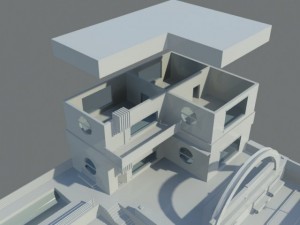 residential building complex 3D 모델