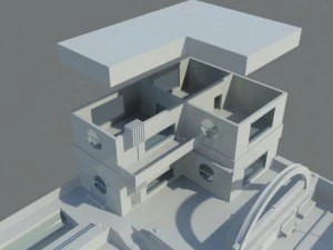 residential building complex 3D Model