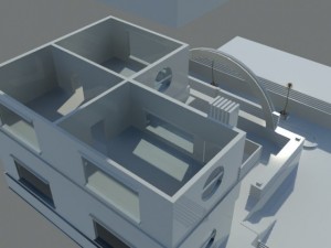 residential building complex 3D 모델