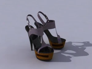 women shoes with high heels 3D Model