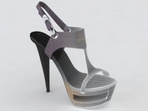 women shoes with high heels 3D Model