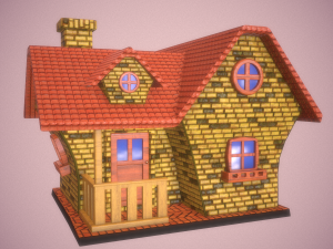 cartoon house 3D Model