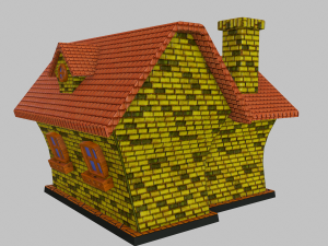 cartoon house 3D Model