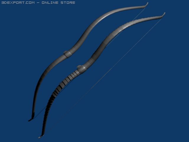 hungarian bow 3D मॉडल .c4d .max .obj .3ds .fbx .stl .blend 