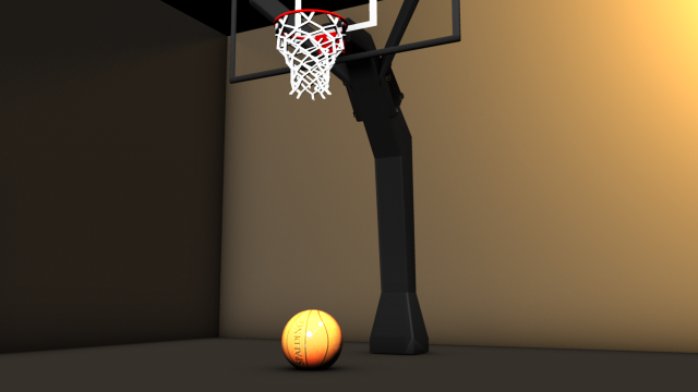 basketball stand  ball 3D Model .c4d .max .obj .3ds .fbx .stl .blend 