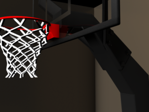 basketball stand  ball 3D Model