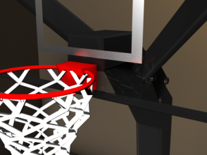 basketball stand  ball 3D Model
