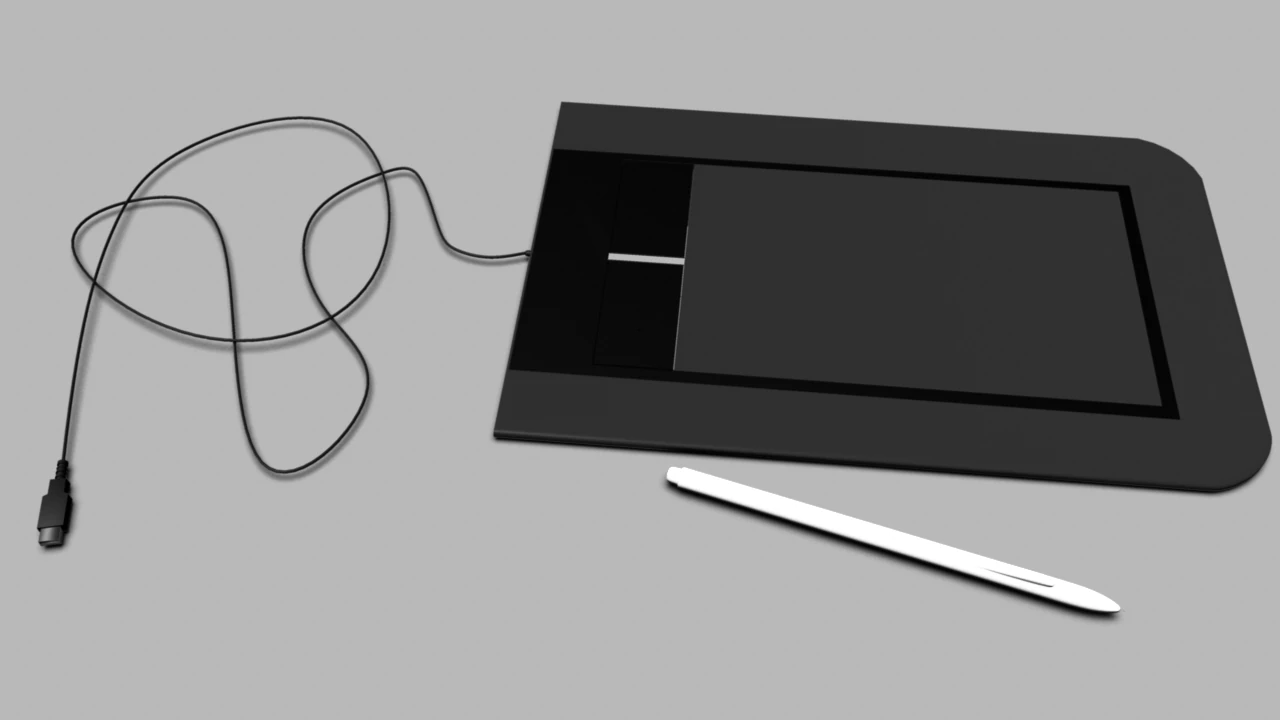 bamboo pen and touch 3D Model .c4d .max .obj .3ds .fbx .stl .blend