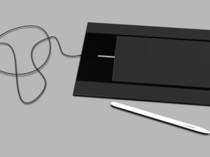 pena bambu dan sentuhan Model 3D