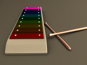 xylophone 3 model Modello 3D