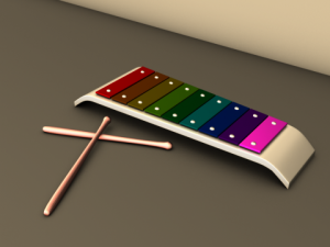 xylophone 3 model 3D Model