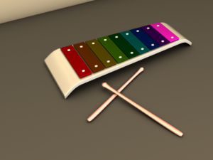 xylophone 3 model 3D Model