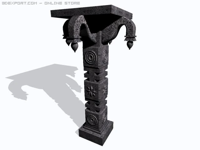 индийская архитектура 3D Модель .c4d .max .obj .3ds .fbx .stl .blend 