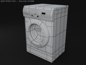 washing machine 3D-Modell