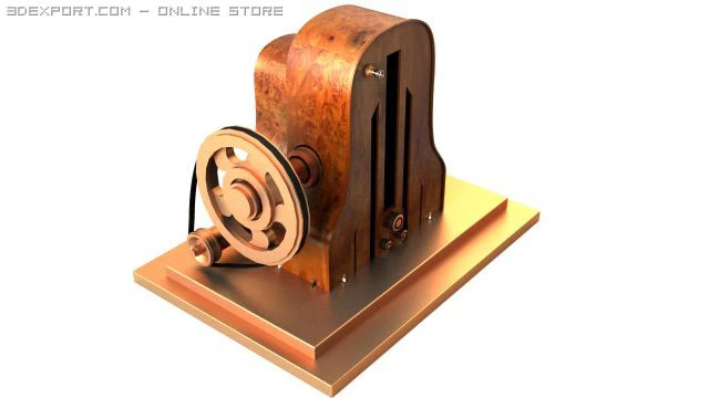 old radio 3D Model .c4d .max .obj .3ds .fbx .stl .blend 