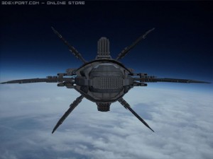 spacecraft constriktor Model 3D